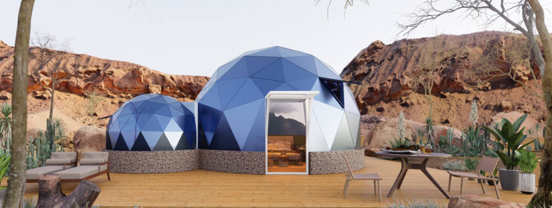 信丰县球形智能光伏玻璃星空房